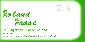 roland haase business card